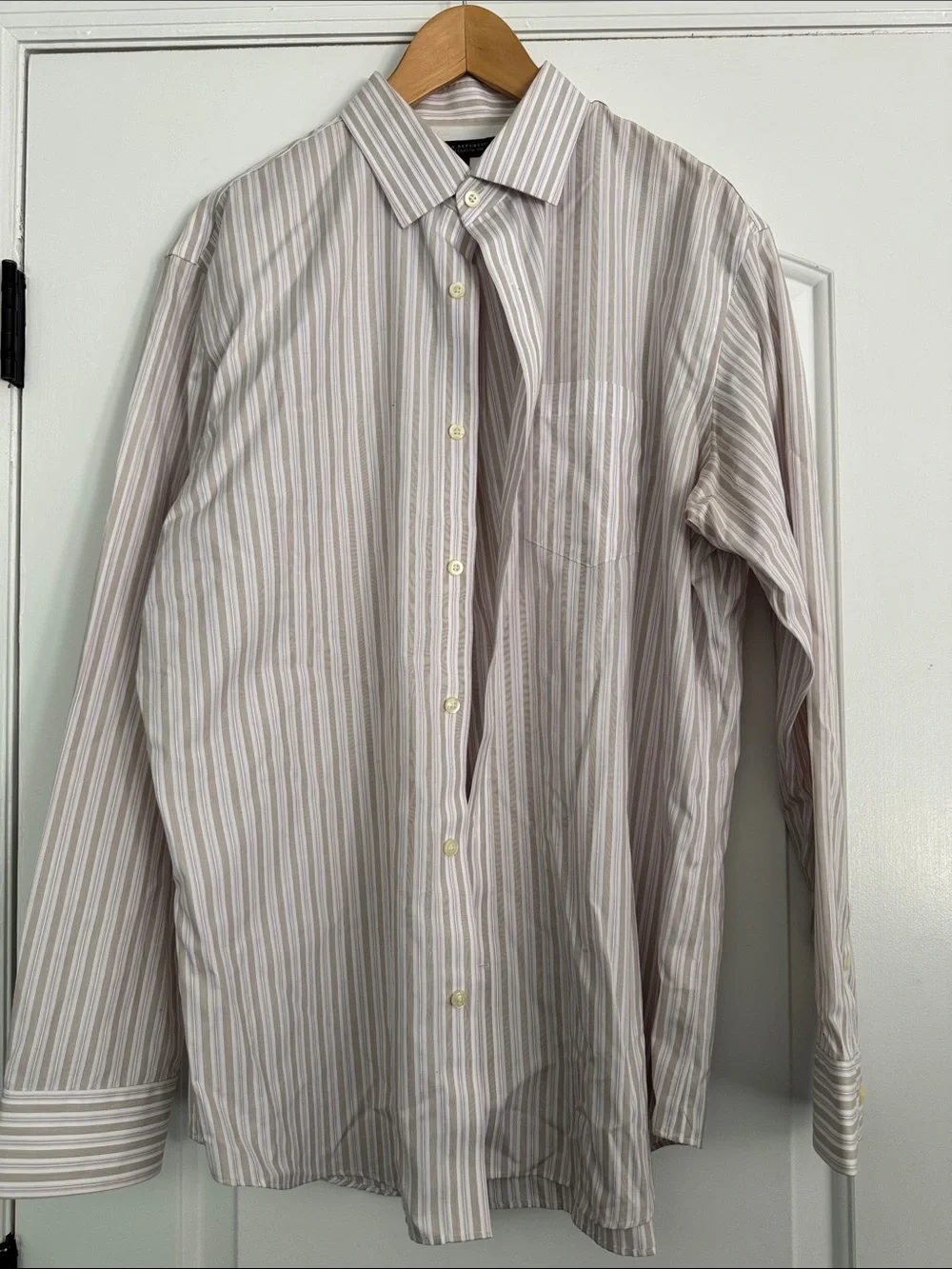Banana Republic Men's Striped Dress Shirt Size Large